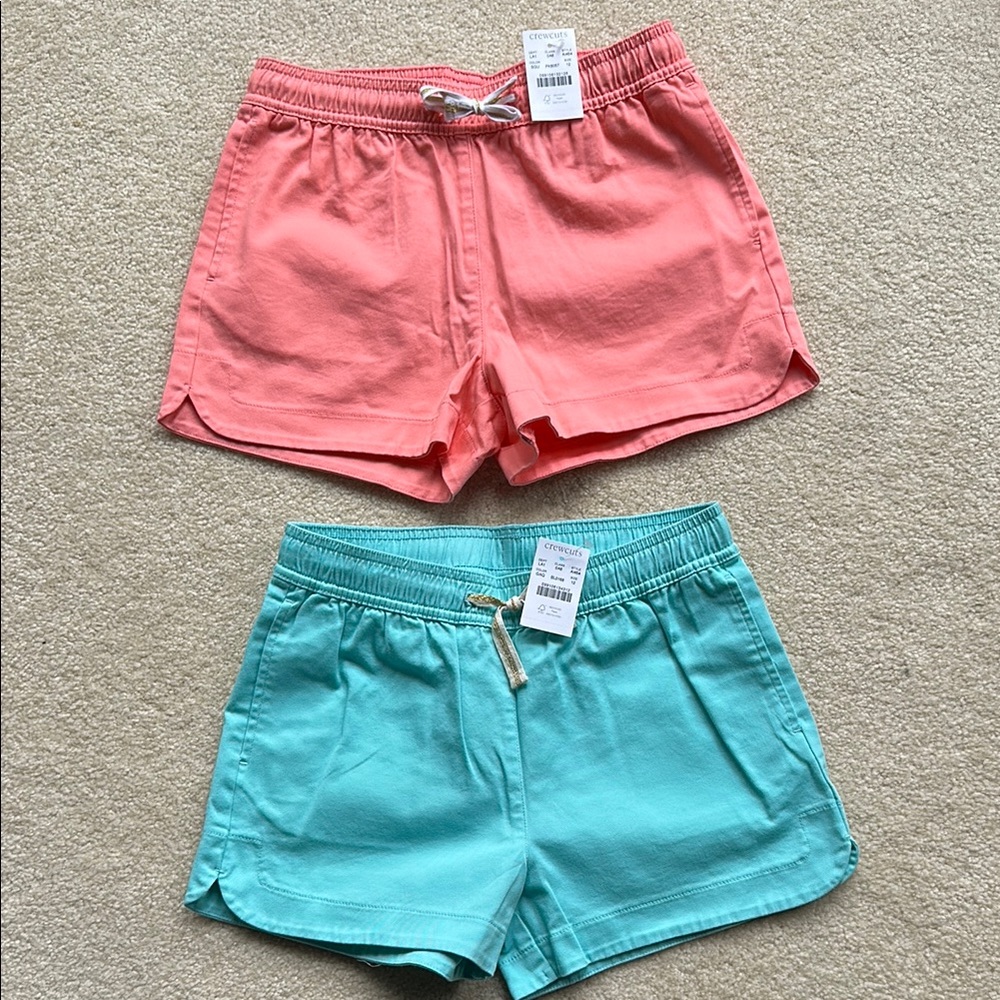 Coral and Teal Casual Shorts Set